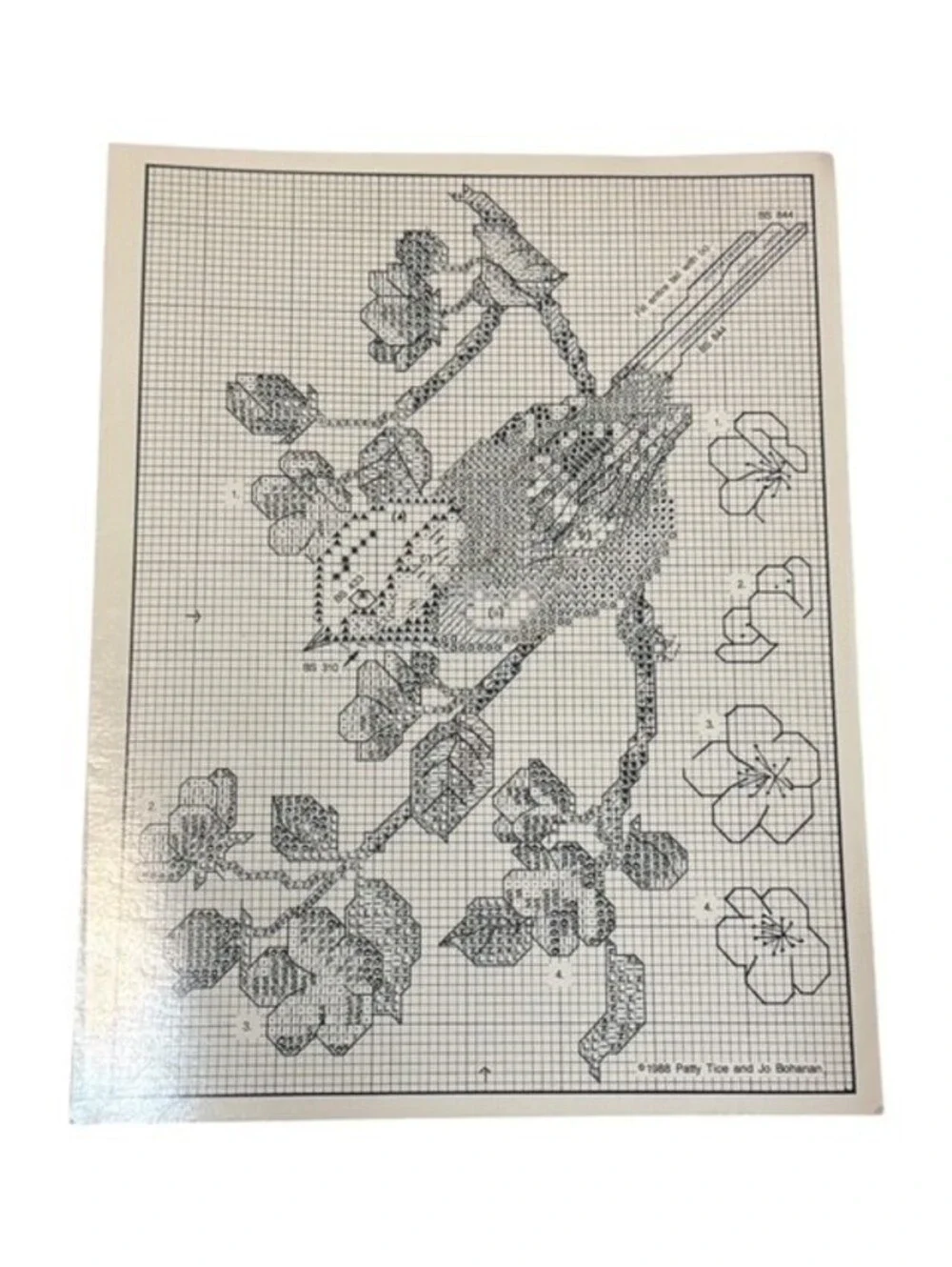 American Goldfinch and Black-capped Chickadee Cross Stitch Pattern Book